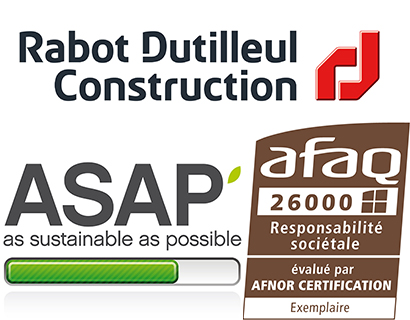 Rabot Dutilleul Construction certifiée exemplaire en éco-conception